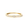 9ct Solid Gold Cz Half Eternity Band Ring, thumbnail 2 of 4