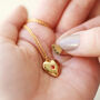 Personalised Birthstone Heart Locket In Gold Plating, thumbnail 2 of 12