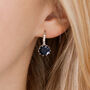 Black Crystal Huggie Statement Earrings, thumbnail 1 of 3