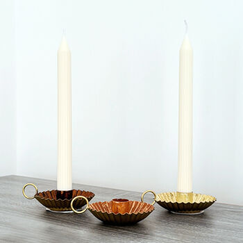 Scallop Shell Candle Holder Handheld Candlestick Holder, 2 of 8