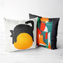 Cat Illustration Cushion Cover Set Of Two, thumbnail 1 of 12