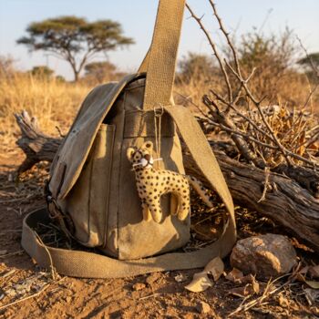 Handmade Felt Larry The Leopard Hanging Decoration, 3 of 3