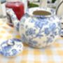 Six Cup Teapot In Blue Imari Peony Design, thumbnail 4 of 6