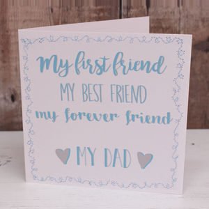 'my First Friend' Father's Day Card By Kate Dorothy