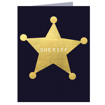 Mini Gold Foiled Sheriff Card, 2 of 5