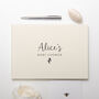Personalised Baby Shower Linen Guest Book, thumbnail 1 of 7
