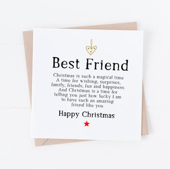 Personalised Friend Christmas Card, 2 of 4