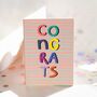 Colourful Congrats Celebration Card, thumbnail 1 of 2