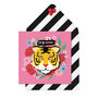 Handmade Floral Party Animal Tiger Birthday Card, thumbnail 1 of 5