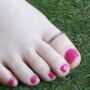 925 Silver Band Boho Slim Black Thumb Toe Ring, thumbnail 1 of 5