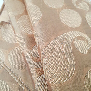 Champagne Sari Clutch Bag, Handmade Sari Cloth, 8 of 11