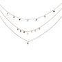 Star Gaze Triple Layer Night Sky Necklace Gold, thumbnail 3 of 5