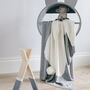 Personalised Baby's Bunny Fine Cotton Knit Blanket, thumbnail 3 of 12