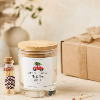 First Christmas As Mr And Mrs Candle Gift For Partner, 4 of 7