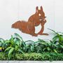 Rusted Squirrel Art Large Squirrel Garden Decor, thumbnail 8 of 10