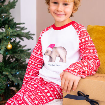 Personalised Family Bear Christmas Pyjamas, 4 of 6