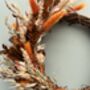 Small Dried Flower Autumn Wreath, thumbnail 3 of 9