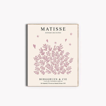 Matisse Pink Leaf Exhibition Print, 2 of 3