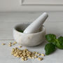 Marble Round Pestle And Mortar, thumbnail 2 of 8