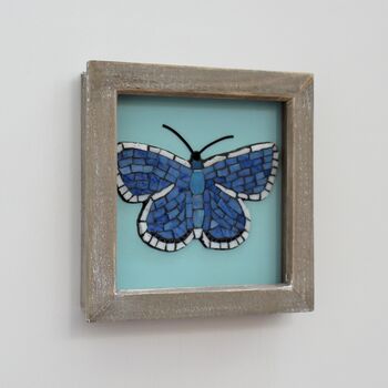 Handmade Framed Butterfly Mosaic Picture, 2 of 3