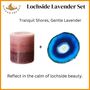 Lochside Lavender : Candle And Crystal Agate Set, thumbnail 1 of 4