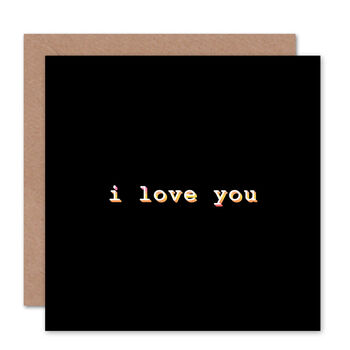 I Love You Romantic Valentines Love Card, 2 of 2