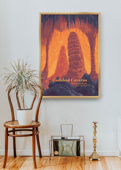 Carlsbad Caverns National Park USA Travel Poster Print, 4 of 8