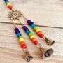 Smiling Sunshine Rainbow Bells Wind Chime, thumbnail 3 of 5