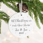 First Christmas In A New Home Personalised Decoration M, thumbnail 1 of 2