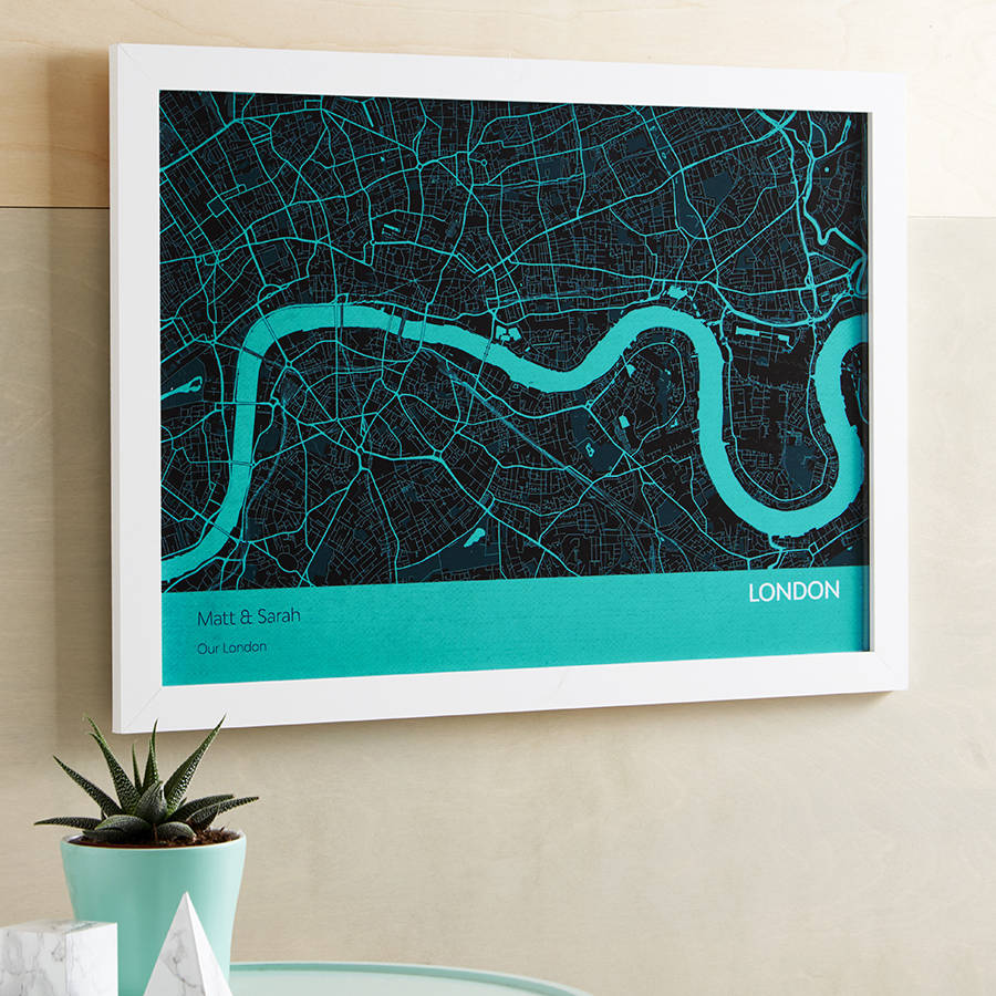 Personalised London City Street Map Print, 1 of 10