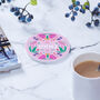 Personalised Floral Special Year Ceramic Coaster, thumbnail 2 of 4