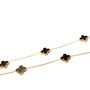 Clover Necklace Gold/Black, thumbnail 2 of 4