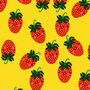 Fruit And Veg Patterned Mini Scrunchie, thumbnail 5 of 8