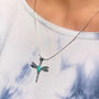 Turquoise Dragonfly Earrings, thumbnail 4 of 9