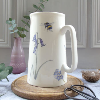 Spring Flowers And Bees Bone China Jug, 5 of 12