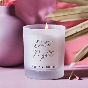 Date Night Personalised Candle, 2 of 3