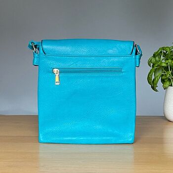 Cross Body Bag With Tassel In Teal, 2 of 2