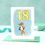 Fox Illustrated 18th Birthday Card, thumbnail 1 of 7