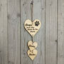 Personalised Dogs Leave Paw Prints Wooden Plaque, thumbnail 4 of 4