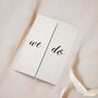 Black And White Gatefold Wedding Invitations, thumbnail 2 of 5