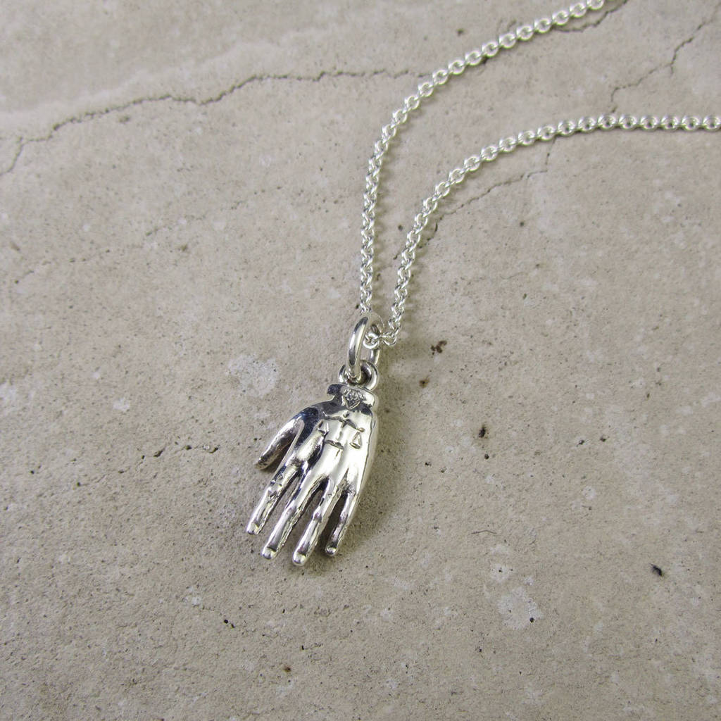 Hand Of Mystery Necklace By Black Pearl | notonthehighstreet.com