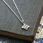 Sterling Silver Celtic Square Necklace, thumbnail 1 of 6
