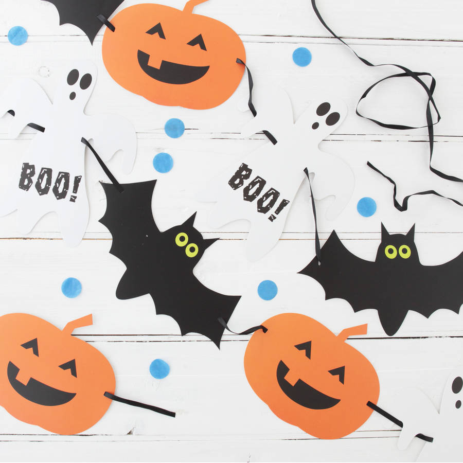 Halloween Spooky Party Bunting By Postbox Party | notonthehighstreet.com