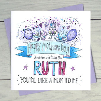 Like A Mum To Me Mothers Day Card, 2 of 5