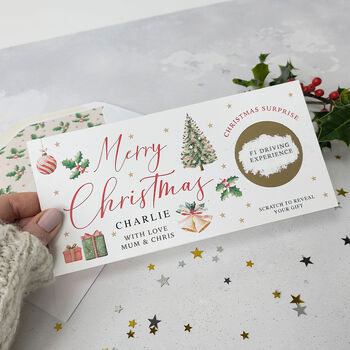 Personalised Christmas Scratch Card Gift Voucher, 4 of 5