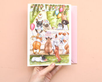Dog Party Funny Birthday Card, 4 of 8