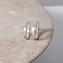 Brushed Hammered Sterling Silver 3mm Ring, thumbnail 4 of 6