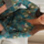 Turquoise Silky Long Pyjama Set, thumbnail 2 of 6