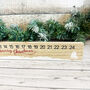 Wooden Santa Advent Rule Festive Countdown Calendar, thumbnail 4 of 6