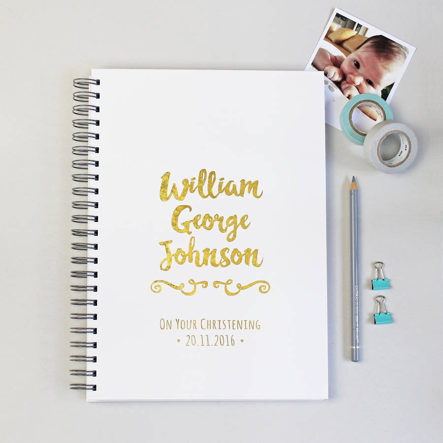 Personalised Baby Christening Gift Book, 1 of 9